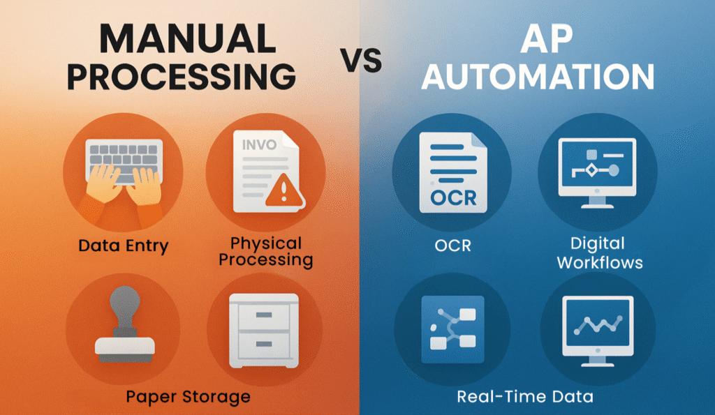 Infographic AP Automation vs Manual Processing