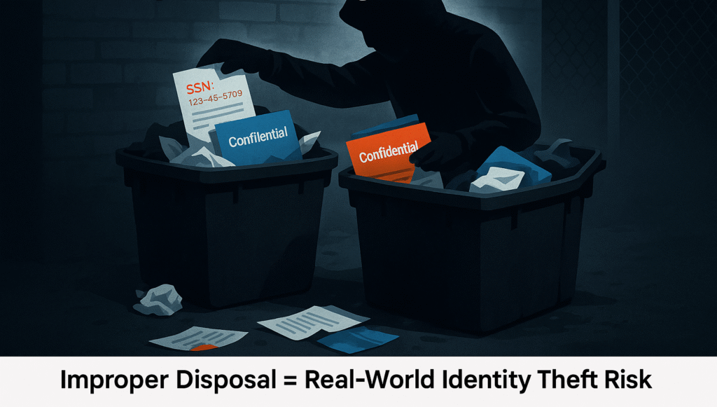 Dumpster Diving Risk Illustration Cropped
